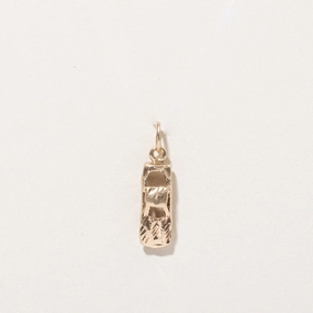 Delicate Spark Fashion Form 10k Yellow Gold Car Charm