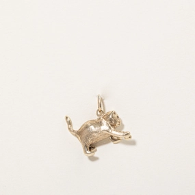 Style Match Unique Spark 10k Yellow Gold Cat Charm