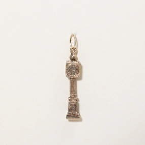 Artisan Detail 10k Yellow Gold Clock Charm