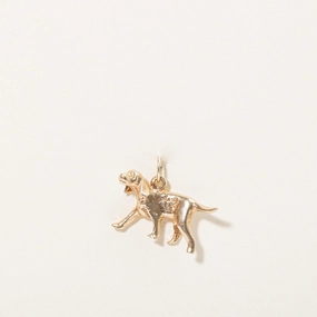 Subtle Touch 10k Yellow Gold Dog Charm
