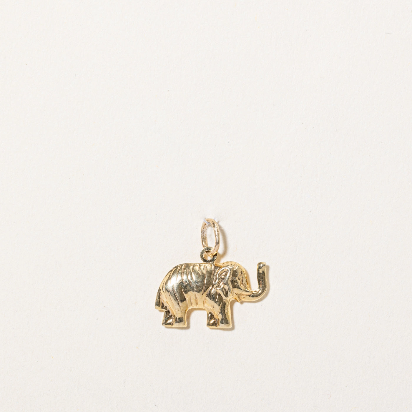 10k Yellow Gold Elephant Charm Polished Touch