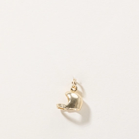 10k Yellow Gold Helmet Charm Delicate Mood