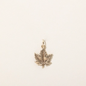 Date Ready 10k Yellow Gold Maple Leaf Charm