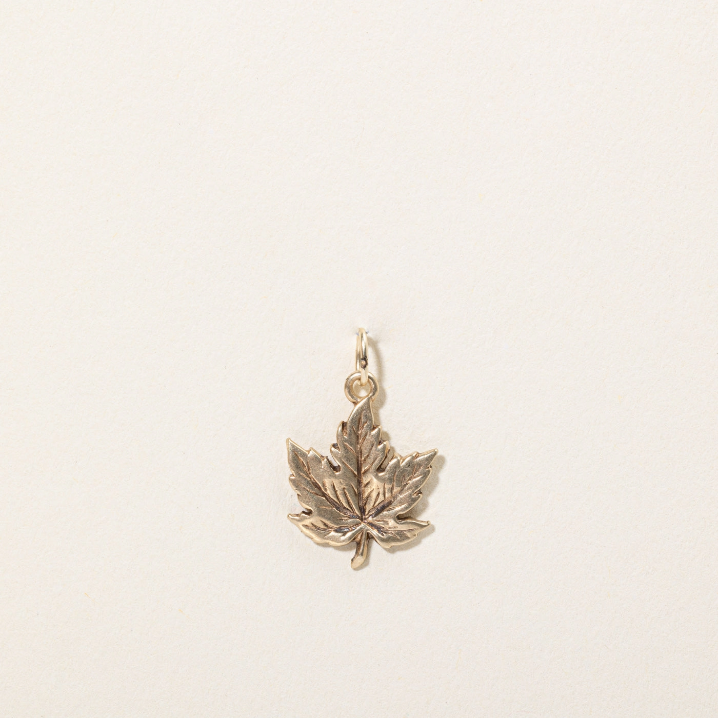 Date Ready 10k Yellow Gold Maple Leaf Charm