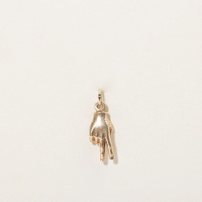 Splendid Shine 10k Yellow Gold Peace Charm