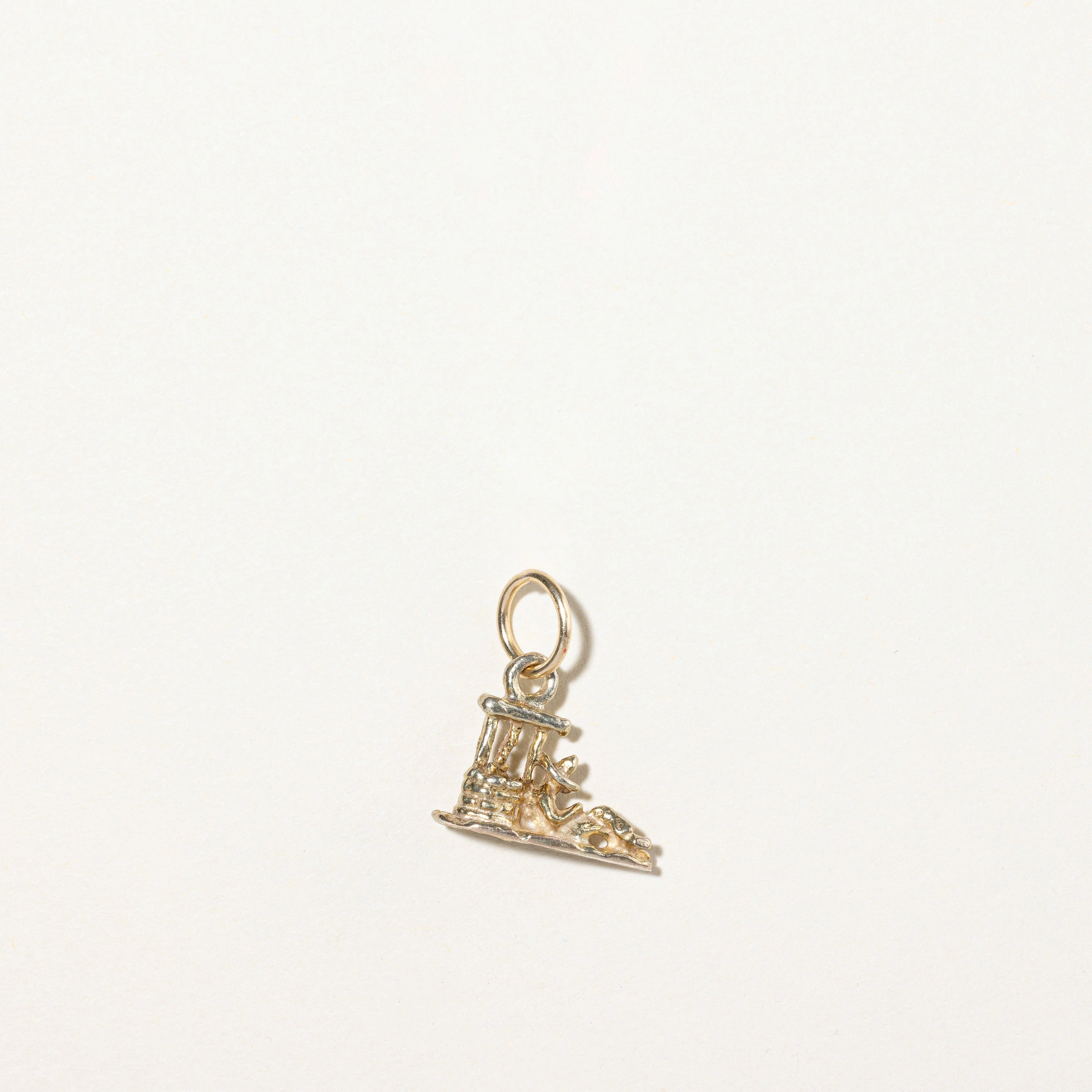 10k Yellow Gold Person & Well Charm | Exclusive Treasures Graceful Design