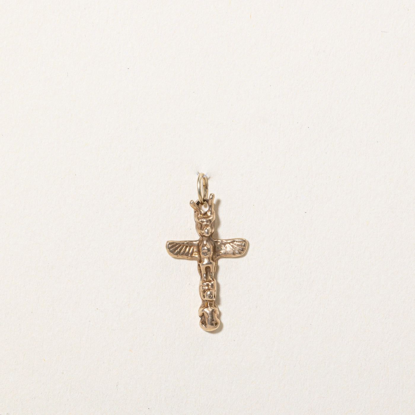 10k Yellow Gold Totem Pole Charm Night Ready