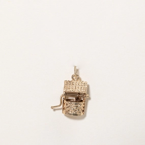 10k Yellow Gold Water Well Charm Elegant Vibe
