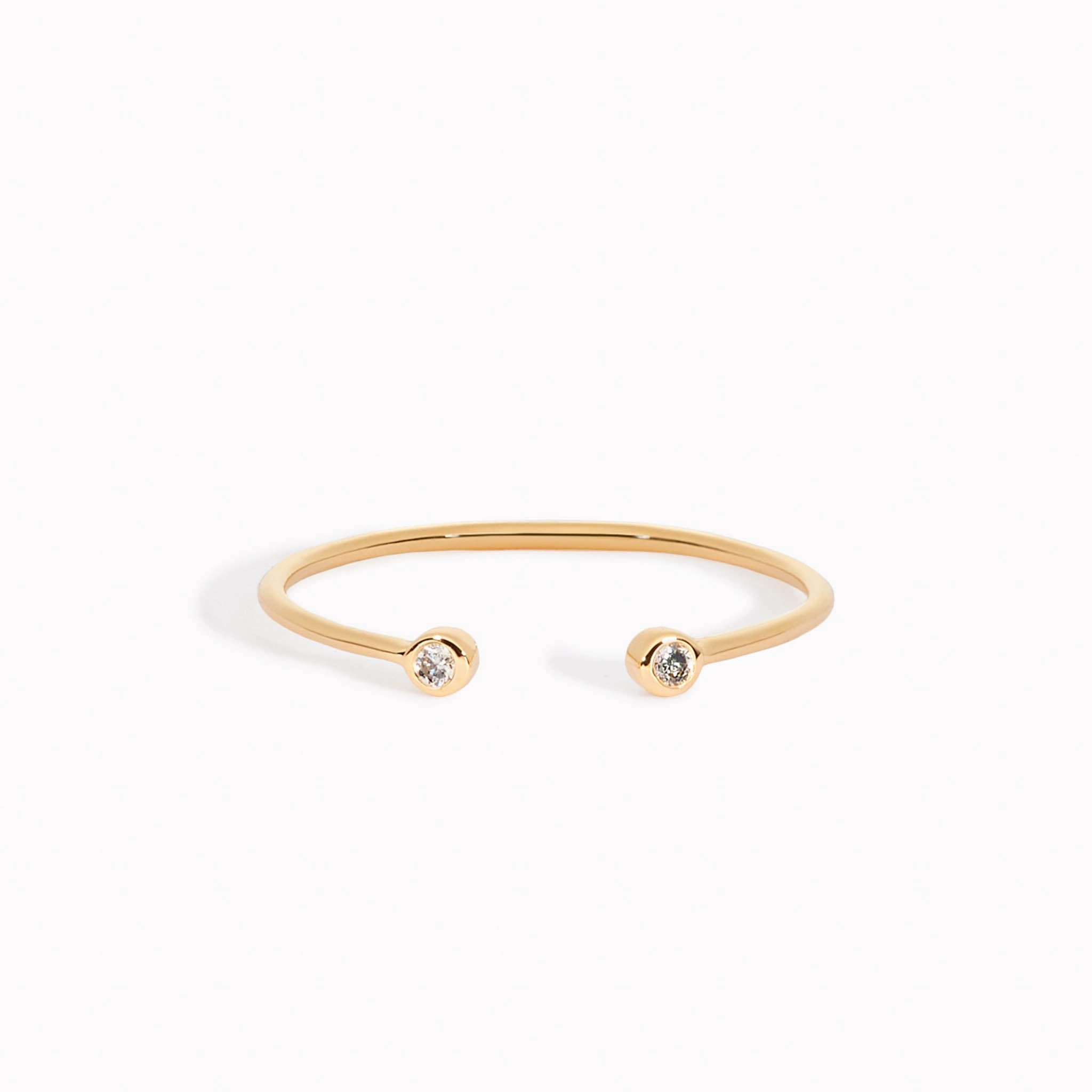 14k Gold Diamond Ring - Karoline Luxe Petite Accent