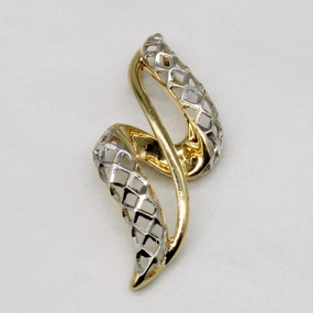 Statement Style Glamorous Pieces 14k Two Tone Gold Charm