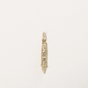 14k Yellow Gold Amsterdam Boat Charm Crisp Look