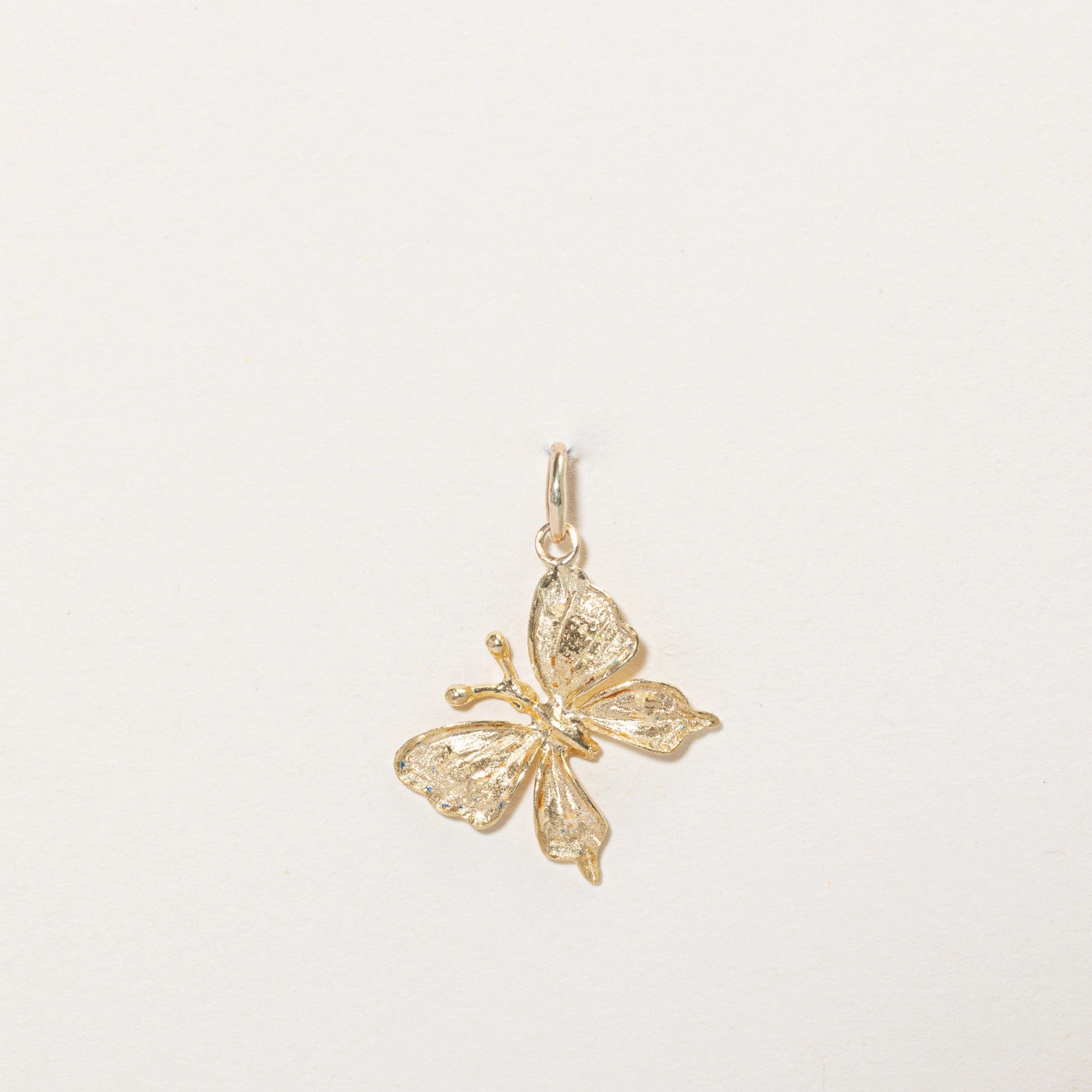 Iconic Accent 14k Yellow Gold Butterfly Charm