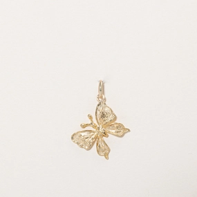 Iconic Accent 14k Yellow Gold Butterfly Charm