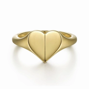Polished Jewelry 14K Yellow Gold Heart Ring