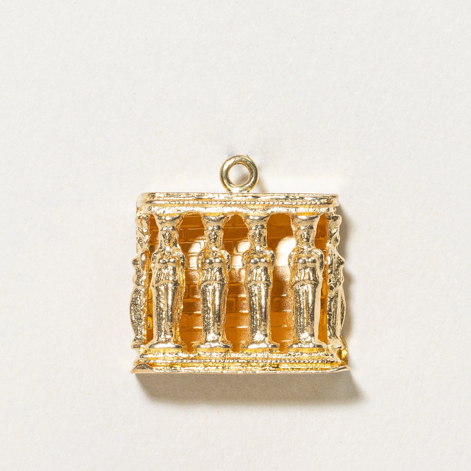 18k Yellow Gold Caryatids of Erechtheion Charm | Evening Ready Starry Night
