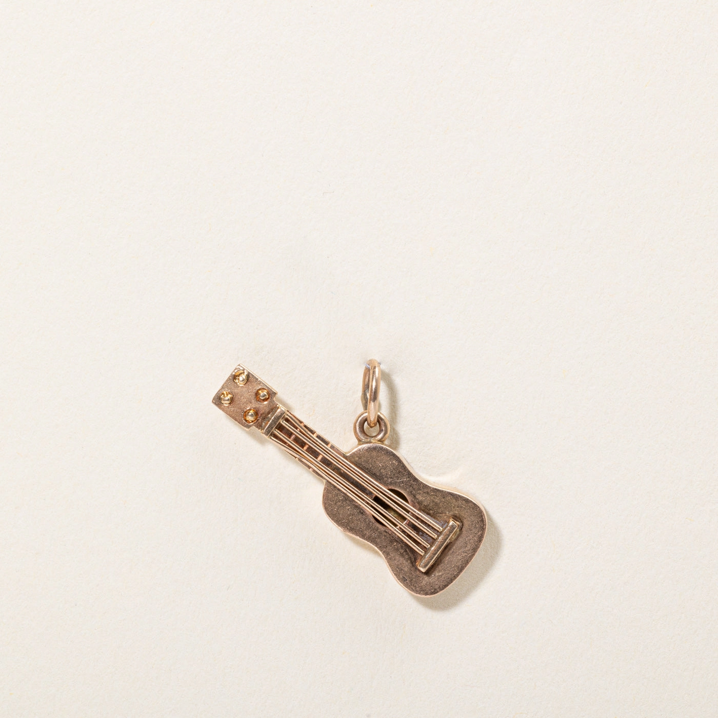 18k Yellow Gold Guitar Charm Dressy look Starry Night