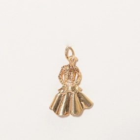 Contemporary Look 18k Yellow Gold Matador Charm