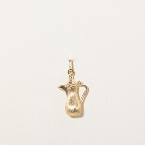 Silken Touch Unique Glow 18k Yellow Gold Pitcher Charm