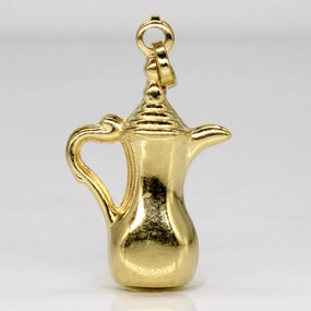 Golden Light 18k Yellow Gold Pitcher Charm