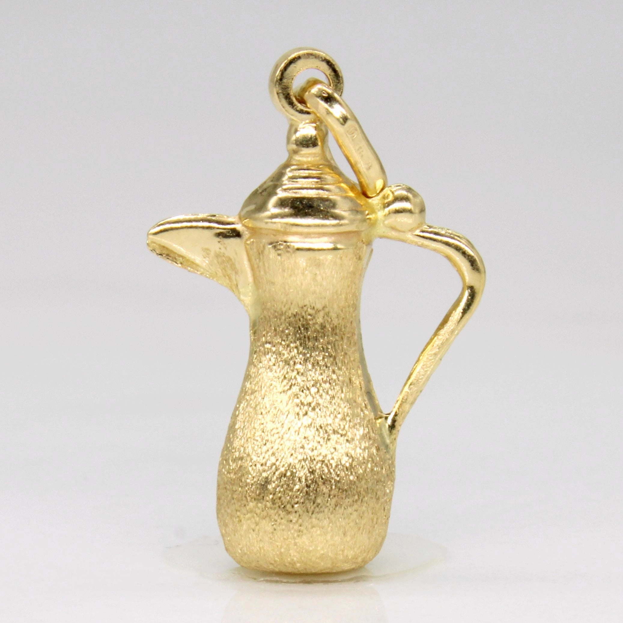 18k Yellow Gold Pitcher Charm Luxury Mood