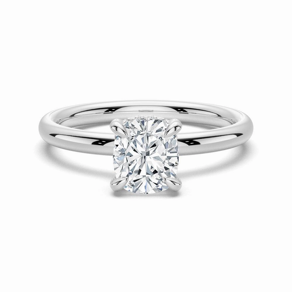Vibrant Glow Glamorous Gem 1.5 CT. Elegant Cushion Cut Solitaire Engagement Ring