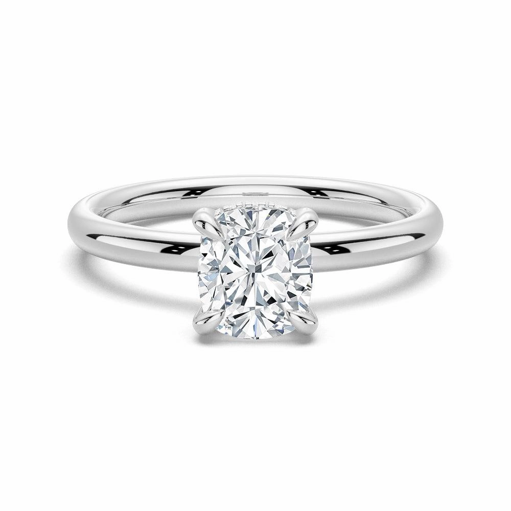 1.5 CT. Elegant Cushion Cut Solitaire Engagement Ring Urban Mood
