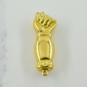 Fashion Elegance Urban Minimal 20k Yellow Gold Figa Higa Charm |