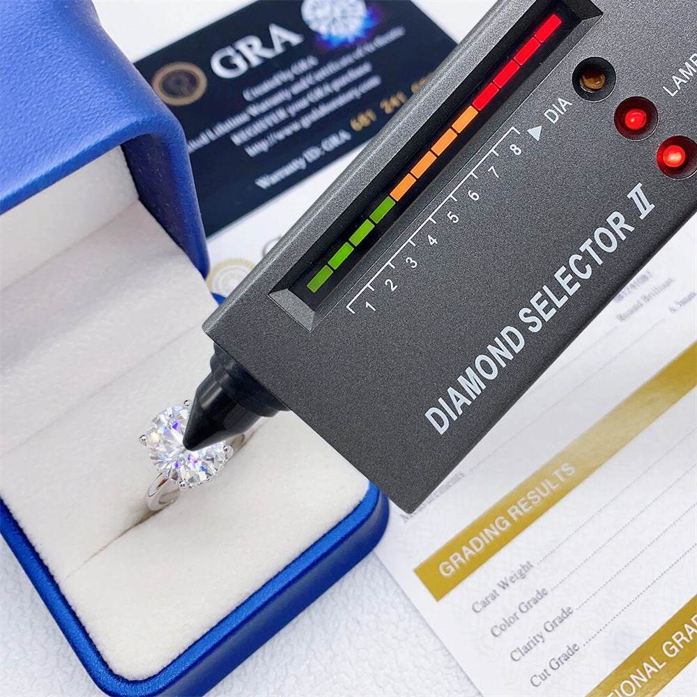 6 Carat Solitaire Oval Diamond Engagement Ring | S925 | Moissanite Engagement Style Exclusive Edge