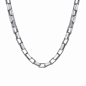 925 Sterling Silver Solid Mens Box Chain Necklace Delicate Shine Timeless Accessories