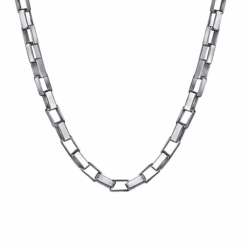 925 Sterling Silver Solid Mens Box Chain Necklace Delicate Shine Timeless Accessories