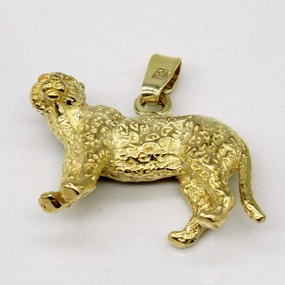 9k Yellow Gold Cheetah Charm Birthday Surprise Bright Radiance