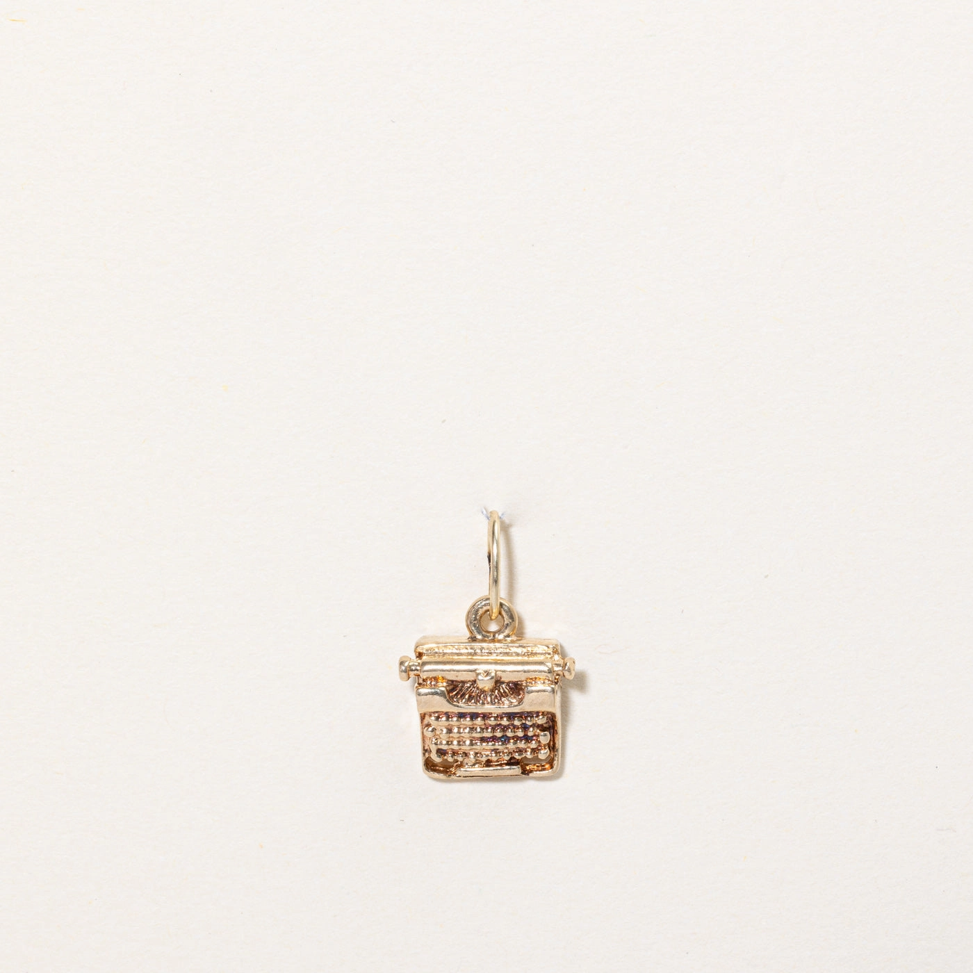 9k Yellow Gold Typewriter Charm Radiant Craft