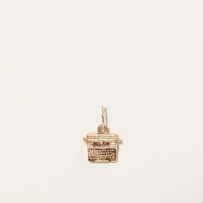 9k Yellow Gold Typewriter Charm Radiant Craft