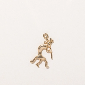 Shine Accent 14k Yellow Gold Musician Charm