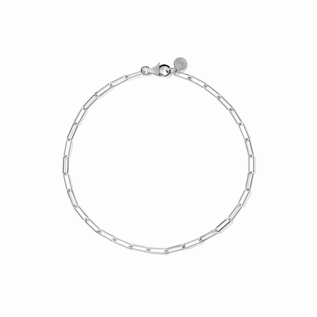 Sculpted Design Flawless Style Minimalist Paperclip Chain Bracelet
