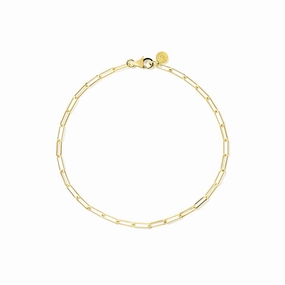 Minimalist Paperclip Chain Bracelet Brunch Date