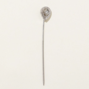 Antique Solitaire Diamond Pin | 0.04ct Gift worthy