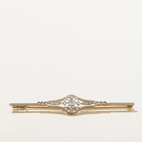 Art Deco Diamond Latice Brooch | 0.29ctw Sparkling Shine Pieces Classic Layers