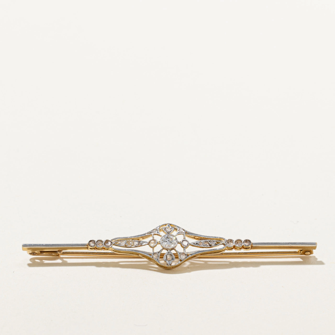 Art Deco Diamond Latice Brooch | 0.29ctw Sparkling Shine Pieces Classic Layers