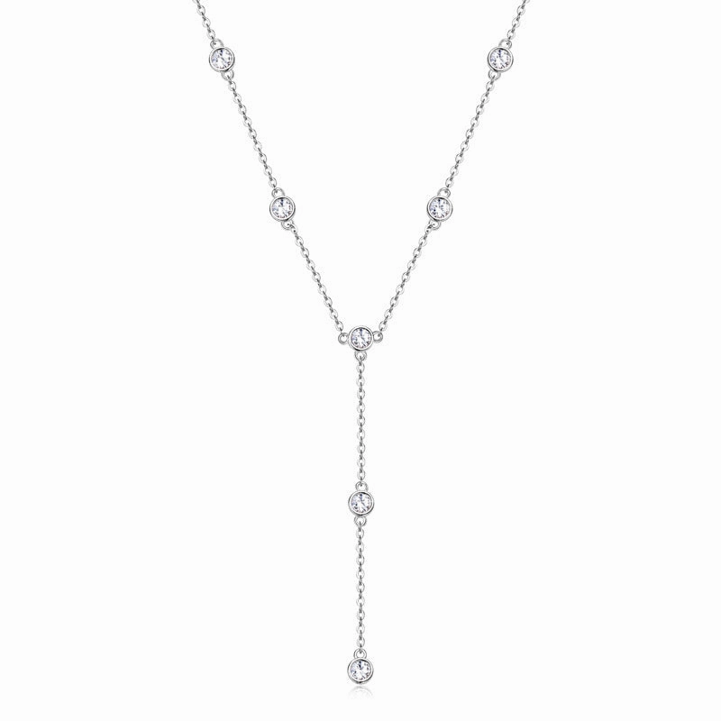 Expressive Highlight Opulent Look 1.1 Carat Dangling Boho Necklace | S925 | Moissanite