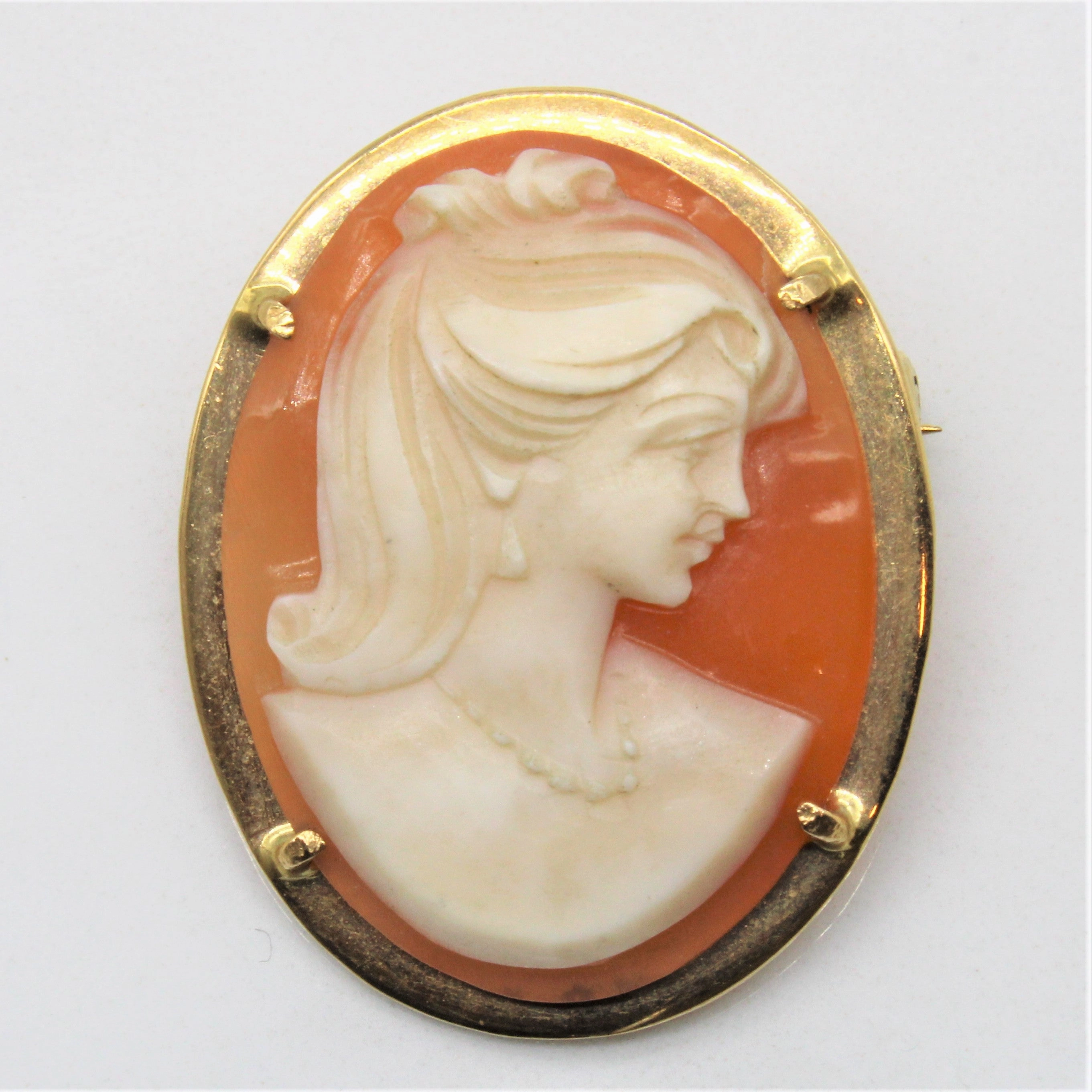 Event Outfit Fashion Forward Shell Cameo Brooch |
