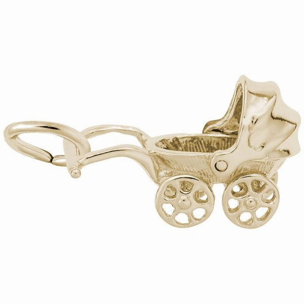 Canopy Baby Carriage Charm Warm Accent Delicate Shine