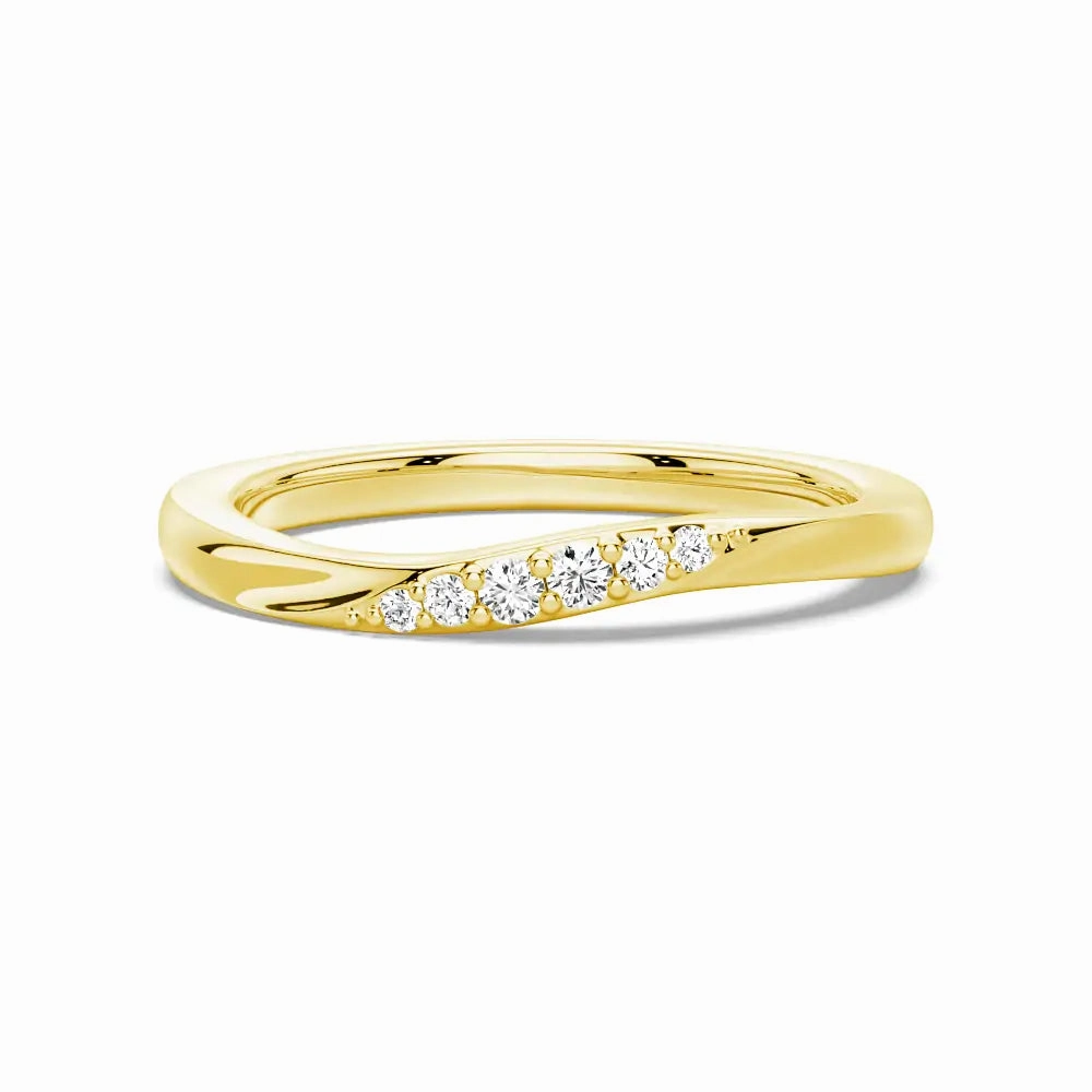 Vibrant Highlight Tension Flow Lab Grown Diamond And Moissanite Ring