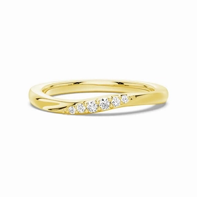 Vibrant Highlight Tension Flow Lab Grown Diamond And Moissanite Ring