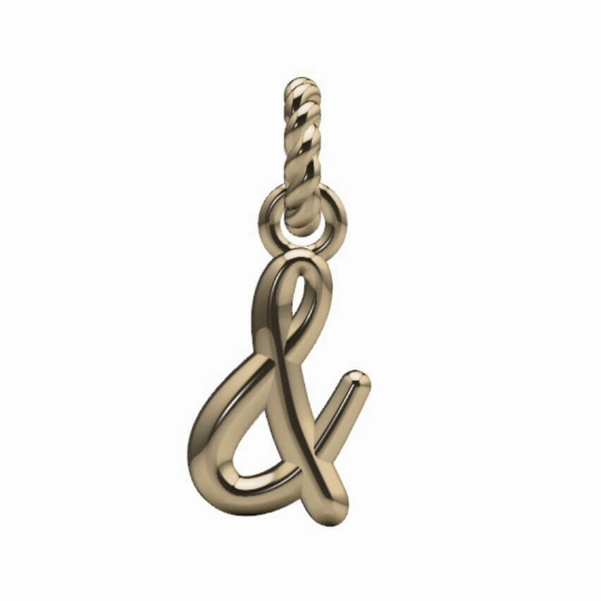 High Polish Ampersand Charm