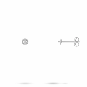 Exclusive Edge Sophisticated Design Finish Pick A Pearl Earrings in White Gold