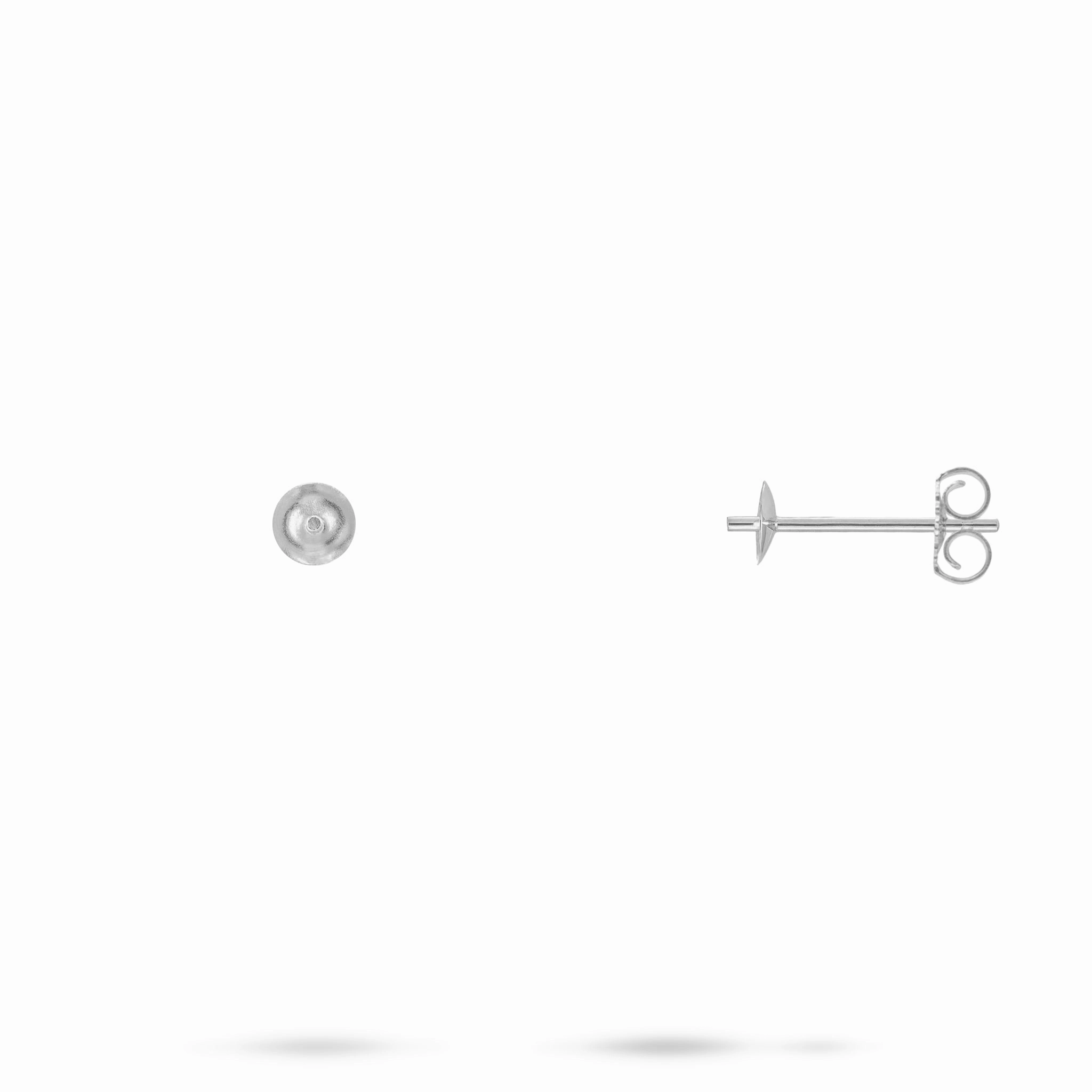 Exclusive Edge Sophisticated Design Finish Pick A Pearl Earrings in White Gold