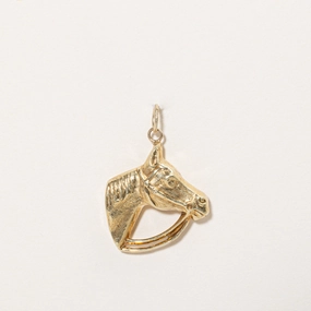 Luxe Design 14k Yellow Gold Horse Charm