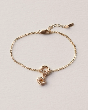 Elegant Shine California Poppy Charm Bracelet