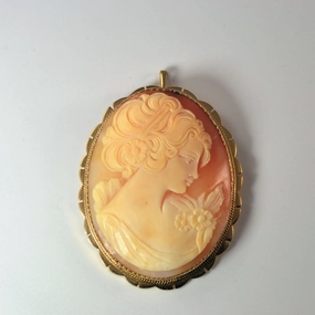 Premium Accent Cameo Pendant/Brooch |